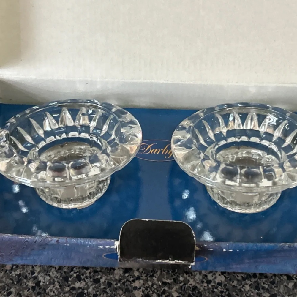 Darby Home Co Crystal Clear Candle Holders